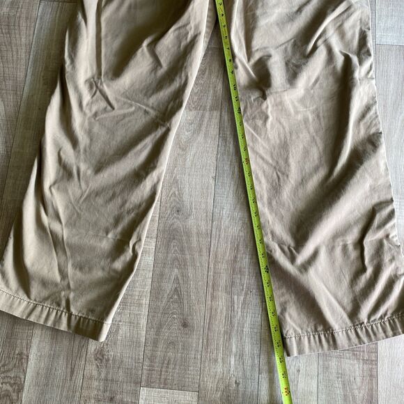 Old Navy Broken-In Khakis Tan Flat Front Pants Mens Size 38x32 - Picture 8 of 8